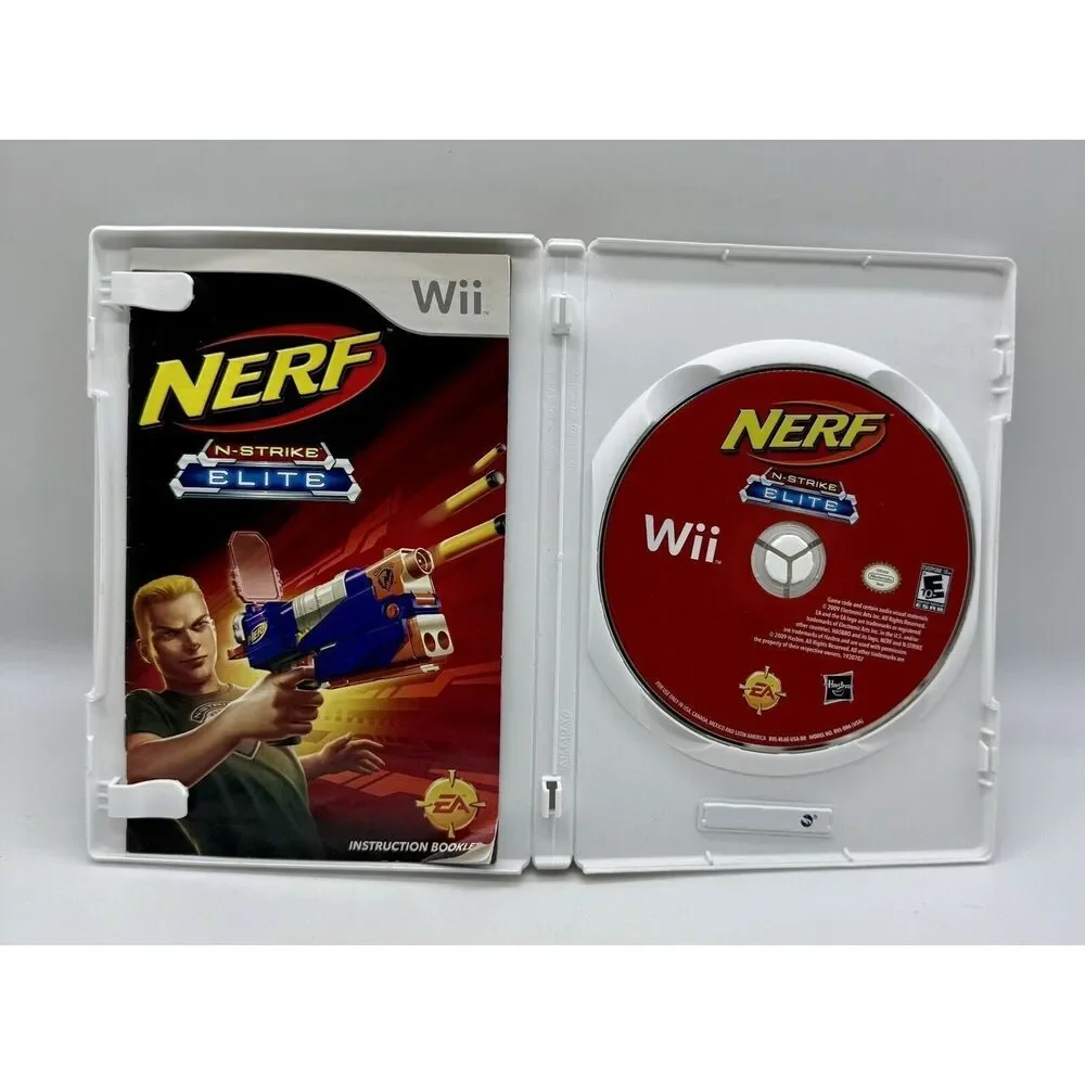 Nerf N-Strike Elite Wii Game‎ Case And Manuel Tested